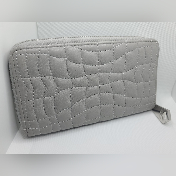 Aimee Kestenberg Light Grey Leather Wallet - Picture 3 of 6